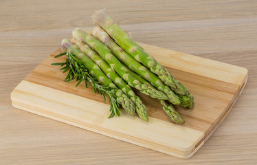 Raw asparagus