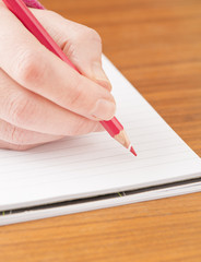 Writing on blank paper