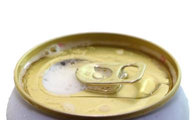 Open can , drinking and fresh