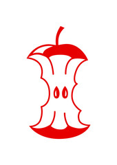 Apple vector icon on white background