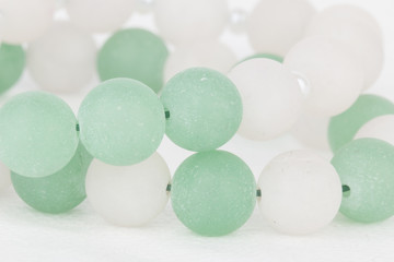 Homemade bead jewelry - Stock Image.