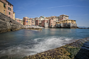 Fototapeta na wymiar Boccadasse, Genoa, Italy