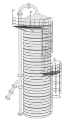 2d illustration of Distillation Unit