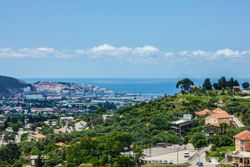 Fototapeta na wymiar panoramic cityscape of town Bar, Montenegro.