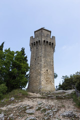 Fototapeta na wymiar Terza torre , Repubblica di San Marino