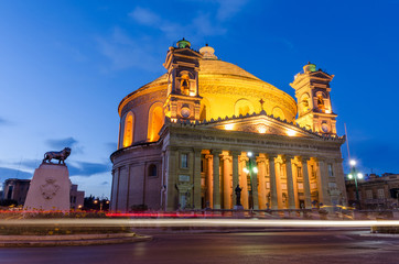 Mosta dome at night - Malta