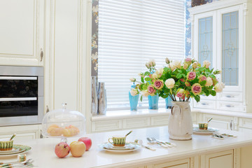 luxury kitchen interior and decoration