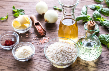 Risotto ingredients