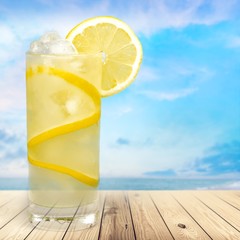 Lemonade, Refreshment, Cold Drink.