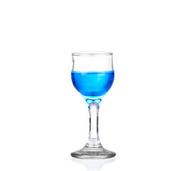 Blue Cocktail Drink on a white background