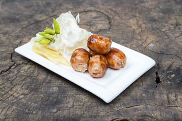 Thai grilled sausage