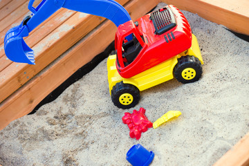 Sand toys / Sand toys in a sandbox