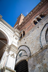 Fototapeta na wymiar Siena, Italy. Torre del Mangia