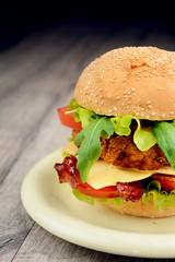 Homemade tasty sandwich