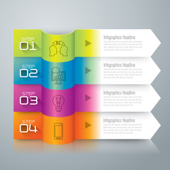 Infographic design template and marketing icons.