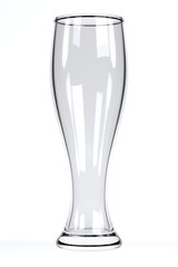 3d render of beer glass