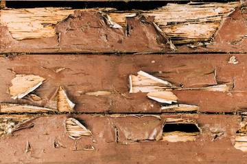 Cracked painted wood surface background
