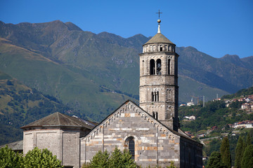 Fototapeta premium Santa Maria del Tiglio in Gravedona, Lake Como