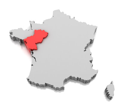 Map of Pays de la Loire