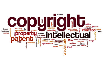 Copyright word cloud concept