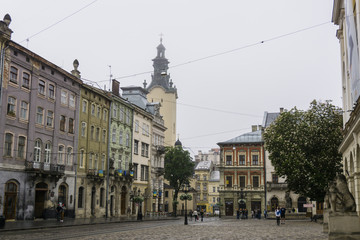 Obraz premium Center of European city capital