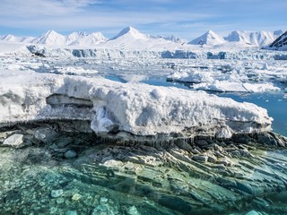 Fototapety  Arktyczny krajobraz lodowca - Svalbard