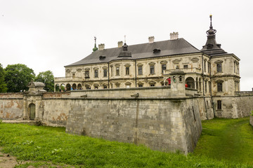 Fototapeta na wymiar Old stone gothic castle palace king residence