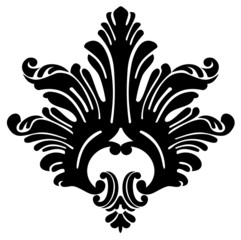 Decorative rosette in baroque