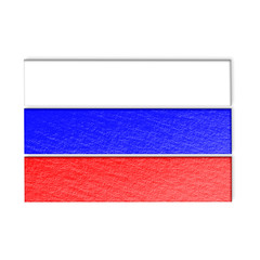 russia national flag illustration