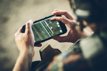 Rangers paves the route on an electronic tablet