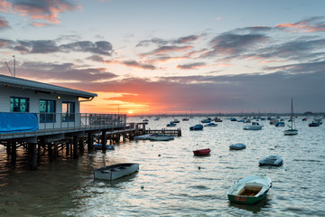 Fototapeta premium Sandbanks in Poole Harbour