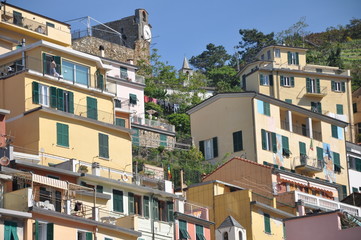 Fototapeta premium Cinque Terre in Italien, Riomaggiore