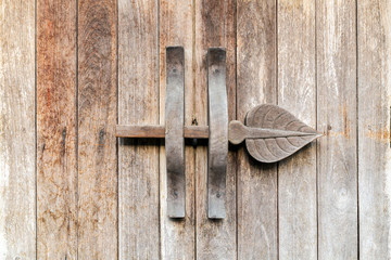 wooden gates lock