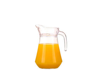 Orange juice. Isolated on white background