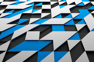 Abstract Futuristic Surface with Triangles.