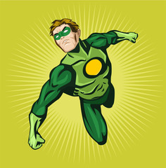 Vector superhero comic illustration © PrettyVectors