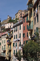 Fototapeta na wymiar Cinque Terre in Italien, Riomaggiore