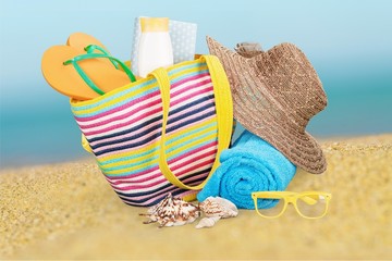 Vacations, Summer, Beach Bag.