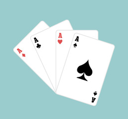 Vector game cards flat illustration