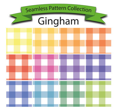 Pattern Collection Vector Seamless Gingham