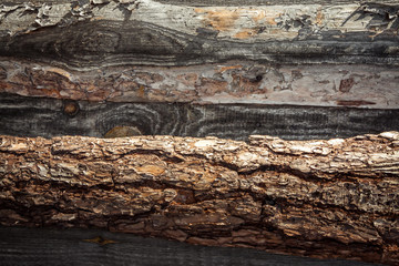 wooden horizontal pine  boards
