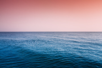 Obraz premium Sea Ocean, Sunset Sunrise Sky Background