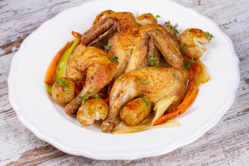 Herb-Roasted Chicken and Vegetables