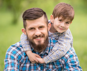 Fototapeta premium Father and son