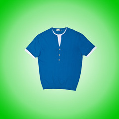 Male t-shirt isolated on the white background