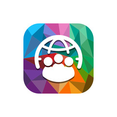 Geometric App Button