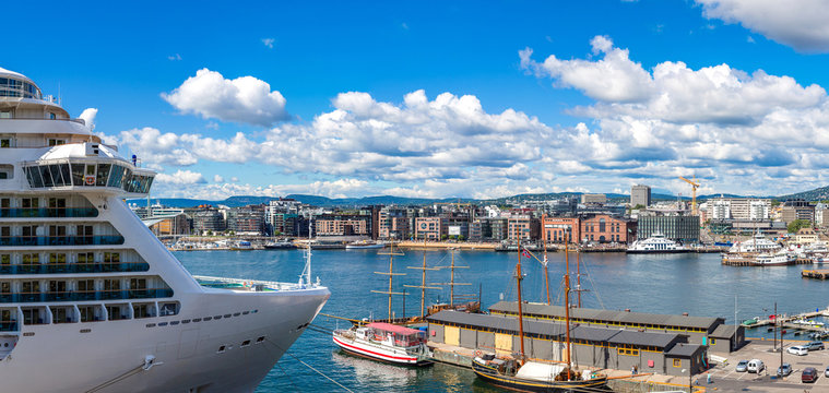 Oslo skyline in Norway