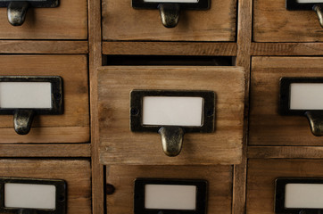 Opened Card Index Drawer