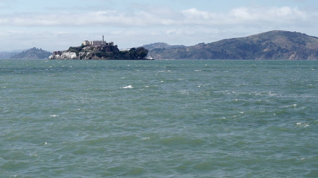 Alcatraz island in San Francisco Bay.