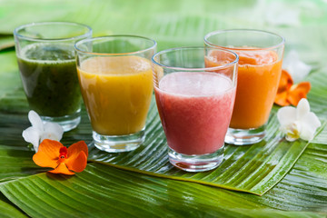 Fresh fruit smoothies